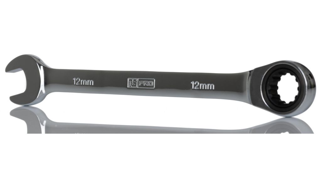 Spanner, Kombination, spärrnyckel, 12 mm, 169mm